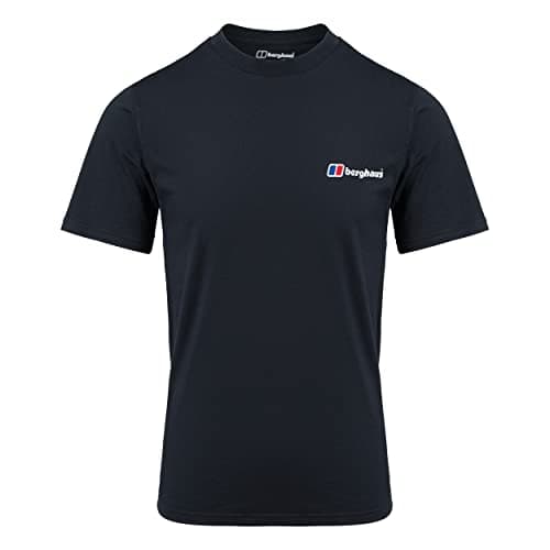 Image of Berghaus Men's Organic Front & Back Classic Logo T-Shirt, Black, L