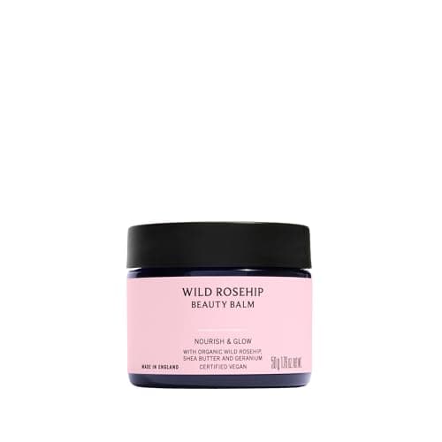 Image of Neal's Yard Remedies Wild Rosehip Beauty Balm (no cloth), Award-Winning, Organic, Multipurpose Beauty Balm for Cleansing & Hydrating, Vegan & Cruelty-Free, 50g