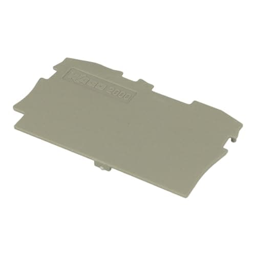 Image of 2000-1291 | WAGO END AND INTERMEDIATE PLATE, 0.7 MM THICK GRAY