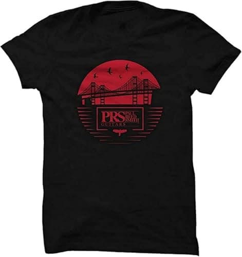 Image of PRS Paul Reed Smith Bay Bridge Tee Mens T-Shirt Size XL Black