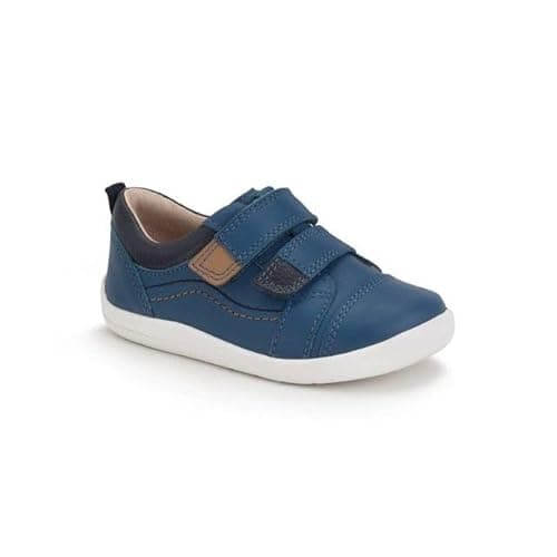 Image of Start-rite Playhouse 2v Blue Leather Kids Boys Toddler Shoes 0826-2 F