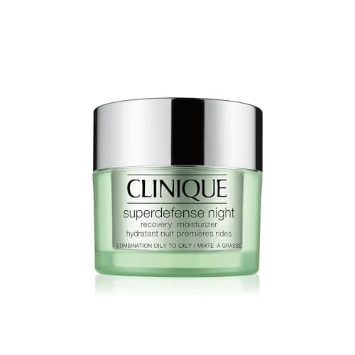 Image of Clinique Superdefense Night Recovery Moisturizer, Anti-Ageing, Hydrating & Firming Night Cream For All Skin Types
