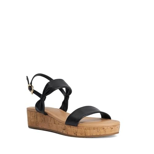 Image of Dune London Ladies LALIZ Leather Flatform Sandal Size UK 3 Casual Sandals
