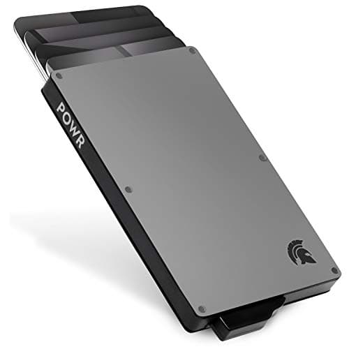 Image of POWR Card Holder Wallet, RFID Blocking Credit Card Holder, Minimalist Wallet Credit Holders, RFID for Men, Metallic Slim