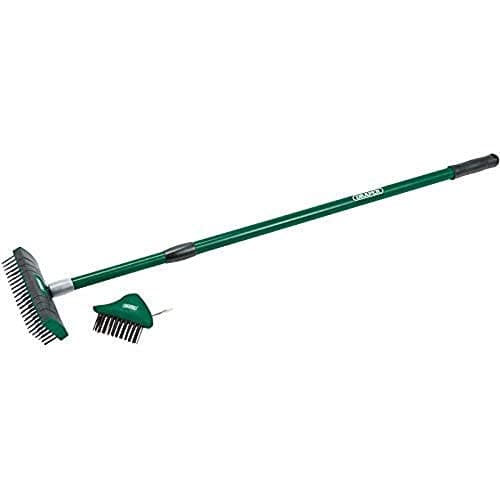 Image of Draper PHWB/SET Paving Brush Set with Twin Heads And Telescopic Handle Green