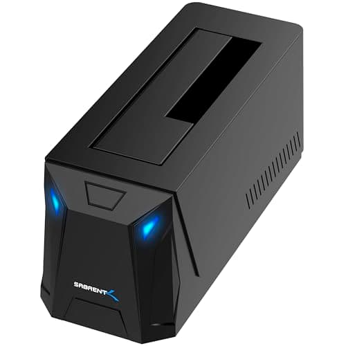 Image of SABRENT USB-C Hard Drive Docking Station, 2.5"/3.5" Inch SATA SSD & HDD Tool Free 10Gbps Docking Station, Hot Swappable, Supports 20TB Drives, for Windows and Mac (DS-UC1B)