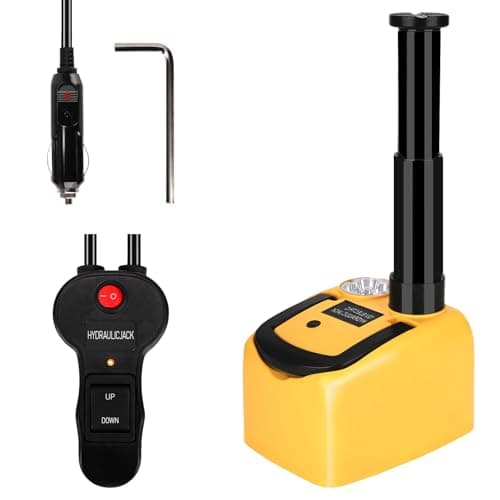Image of ROGTZ Electric Hydraulic Car Jack Kit 5Ton 12V,Ultra-Portable Auto Vehicle Lift with 6.1-17.7" Range for SUV/Sedan/Truck Repair,Floor Jack for Tire Change with LED,Lightweight for Easy Storage