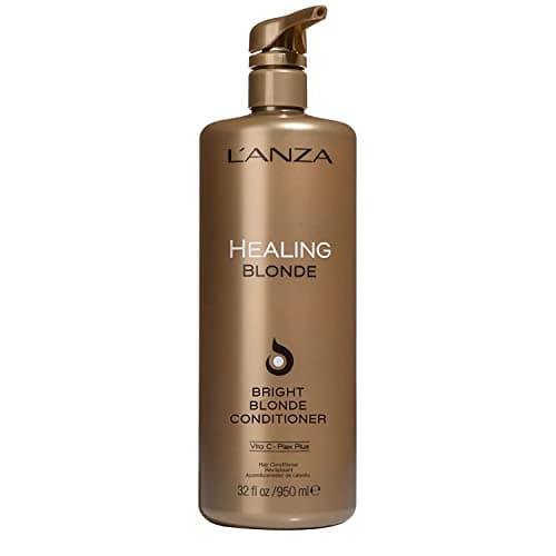 Image of L’ANZA Healing Blonde Bright Conditioner, Formulated for Natural & Decolourized Blonde Hair - Boosts Shine and Brightness while Healing, with Sulfate-free, Paraben-free, Gluten-free Formula (950ml)