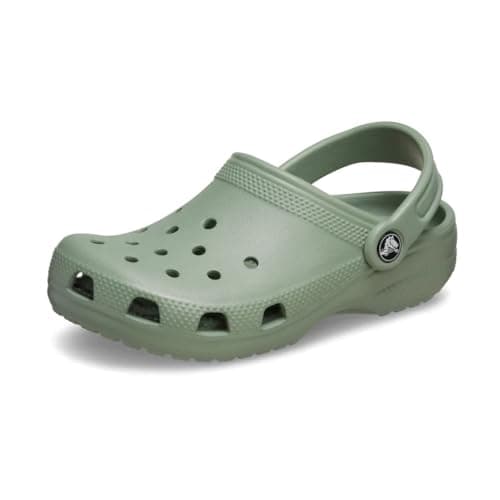Image of Crocs Unisex Kids Classic Clog K Clogs, Moss, 5 UK