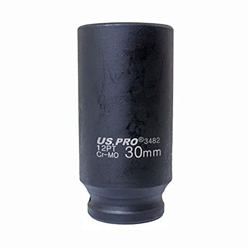 Image of US PRO Tools 30mm 1/2" dr 12 Point Deep Hub Nut Socket, Gearbox etc 3482