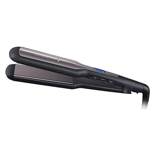 Image of Remington Pro-Ceramic Extra Wide Plate Hair Straighteners for Longer Thicker Hair, Digital Temperature Control - S5525