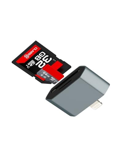 Image of SD Card Reader for iPhone14 13 Pro Max Adapter Digital Camera Micro SD Memory Stick Lightning TF for iPad Mini for Apple(2in1)External Flash Transfer Compact Port Slot Converter Dual Multiport Storage
