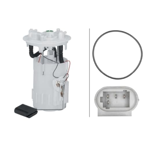 Image of HELLA 8TF 358 302-991 Sender Unit, fuel tank - Electric - 4-pin connector - with fuel sender unit/with gasket/seal - without pump