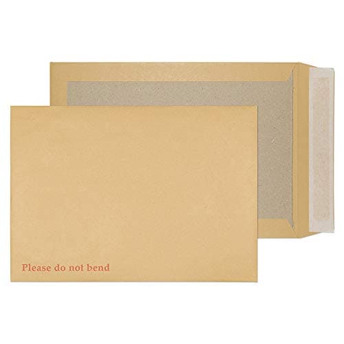 Image of Blake Purely Packaging C4 324 x 229 mm Board Back Pocket Peel & Seal Envelopes (13935/25 PR) Manilla - Pack of 25
