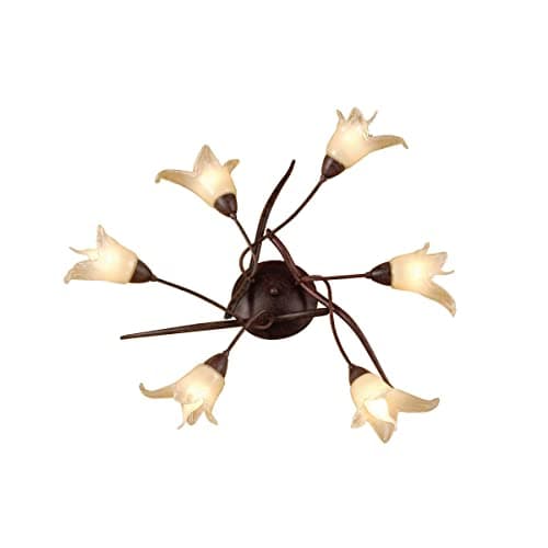 Image of Inspired Mantra Fusion (0024 004) Florida Ceiling 6 Light E14, Brown/Black Oxide