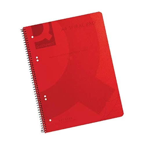 Image of FINCHLEY Q-Connect Spiral Bound Polypropylene Notebook 160 Pages A4 Red (Pack of 5) KF10038