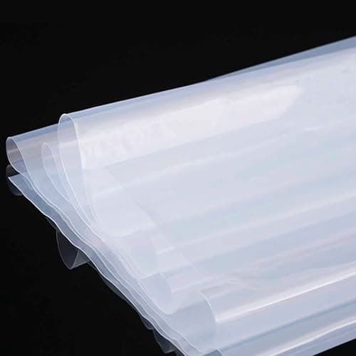 Image of HRJZF 3M X 4M Heavy Duty Polythene Plastic Sheeting - Thickened Clear Plastic Dust Waterproof Sheets,Garden Grow Polythene Cover Sheets for Gardening Insulation Building Rubble Protection