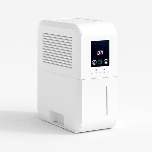 Image of Prem-i-air Compact Peltier Dehumidifier 500ml/day, 2L Tank, Auto Shut-Off & Warm Air, Wall Mount or Freestanding, Low Power 42W, Quiet, Brushless Fan, Small Rooms
