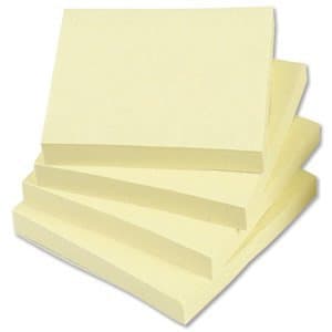 Image of 5 Star Re-Move Notes 75x75mm Yellow - Pack 12