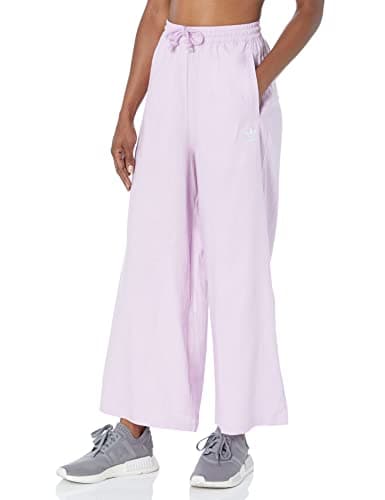 Image of adidas Originals Women's 7/8 Linen Wide Leg Pants, Bliss Lilac, 18