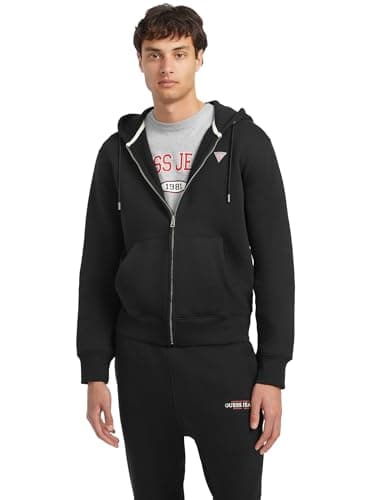 Image of GUESS JEANS American Tradition Sweatshirt A classic fit zip hoodie with our triangle logo in mini format on the chest. Item made from organic cotton blend. Sweatshirt gir