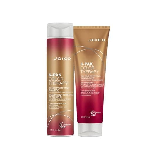 Image of Joico K-PAK Color Therapy Shampoo 300ml & Conditioner 250ml to preserve color & repair damaged hair. NEW PACKAGING