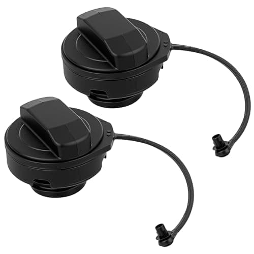 Image of 2 Pcs Car Fuel Tank Caps, Petrol Cap Replacement Fuel Tank Cover Caps, Diesel Filler Cap, Replace part number: 1J0201550A 1H0201553B
