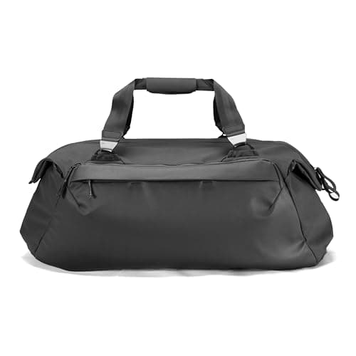 Image of Peak Design Travel Duffel 65L, Black, Extra-Wide Single Zip Access, Weatherproof Shell, 4 External Pockets, Fits Packing Cubes & Camera Cubes, Ideal for Longer Trips, Versatile Duffel Bag for Travel