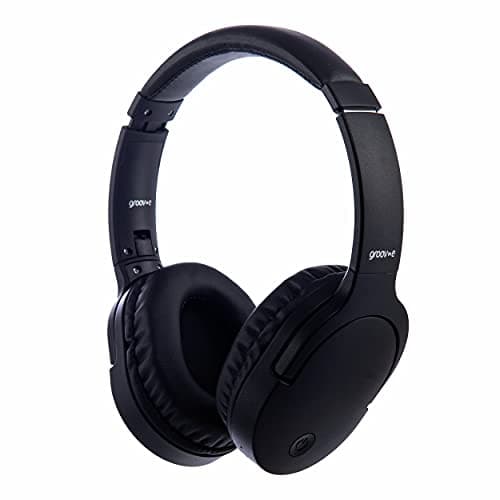 Image of groov e Ultra - Wireless Bluetooth Headphones - Over the Ear Headphone with Noise Isolating Cushion, Wireless Charging & 30Hrs Audio Playback - Bluetooth & 3.5mm Audio Jack - Black