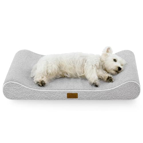 Image of COZY KISS Medium Dog Bed, 90x60x13cm - Washable Large Cat Beds for Indoor Cats, Thick Foam Pet Mat with Removable Washable Cover, Anti-Slip Bottom, Suitable for Multi-Cat & Dog Households, Gray