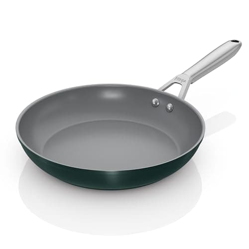 Image of Ninja ZEROSTICK Ceramic Pro 28 cm Frying Pan, Scratch Resistant, Made PTFE-Free, All Hob Compatible, Green, CW30028UKGN