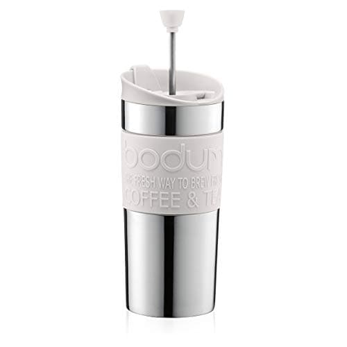Image of Bodum Travel Press Coffee Maker, Vacuum, Small, 0.35 Litre - White