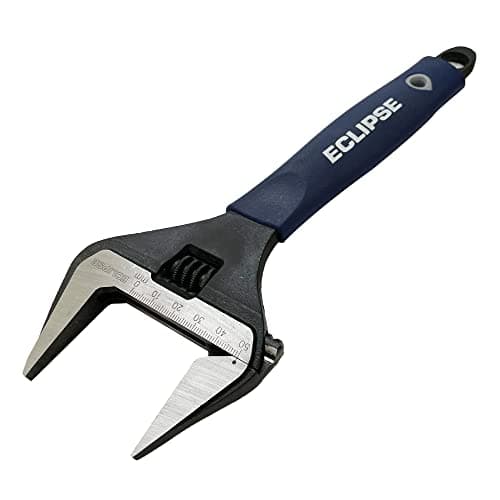 Image of Eclipse Professional Tools ADJW10WJ 10" Adjustable Wrench Extra Wide Jaw 50mm (2") Jaw Width