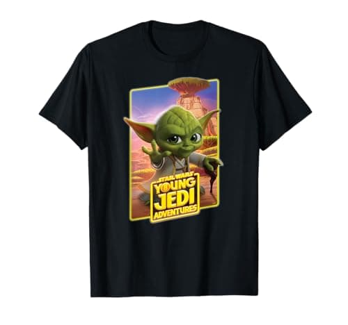 Image of Star Wars Young Jedi Adventures Master Yoda Poster Art T-Shirt