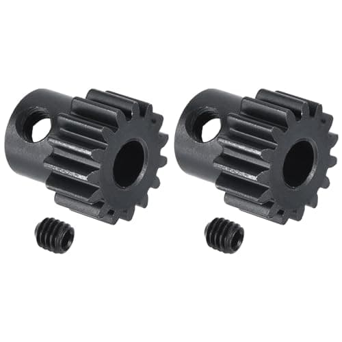 Image of sourcing map 2Pcs RC 32P Hardened Pinion Gear 5mm Shaft 15T Motor Gears Carbon Steel for RC Car Boat Drone