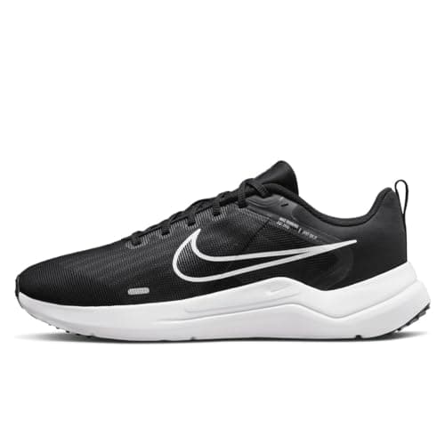 Image of Nike Downshifter 12 Men's Trainers Sneakers Shoes DD9293 (Black/Dark Smoke Grey/Pure Platinum/White 001) UK9 (EU44)