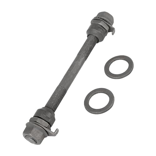 Image of Partuto 1 Pc 9.5mm Universal Bike Wheel Hub Front Axle Shaft - Metal Black