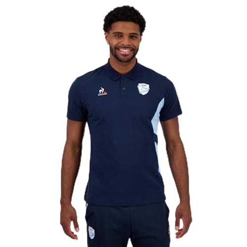 Image of Le Coq Sportif Men's Polo Shirt, Blue, 4XL
