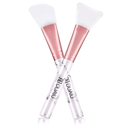 Image of DUAIU 2 Pcs Silicone Face Mask Brush, Soft & Easy to Clean, Quick Drying, No Deformation, For Face Mask, Wand, All Skin Types, Adult, Recyclable, Soft, Special Feature: Silicone Brush Heads