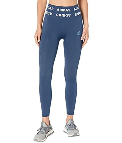 Image of adidas womens Aeroknit 7/8 Tights Crew Navy 2X