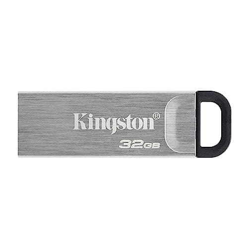 Image of Kingston DataTraveler Kyson USB 3.2 Gen 1 Flash Drive 32GB - Stylish Capless Metal Case