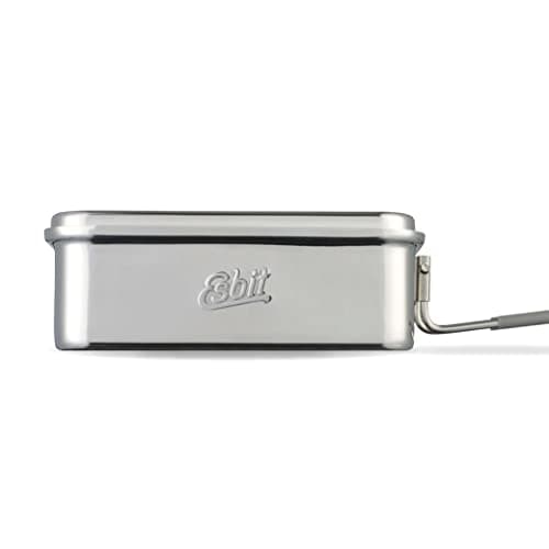 Image of Esbit Outdoor Camping Pot 1200 ml – Camping Cookware Made of High-Quality Stainless Steel – Cooking Pot for Gas Cookers, Spirit Cookers & Dry Fuel