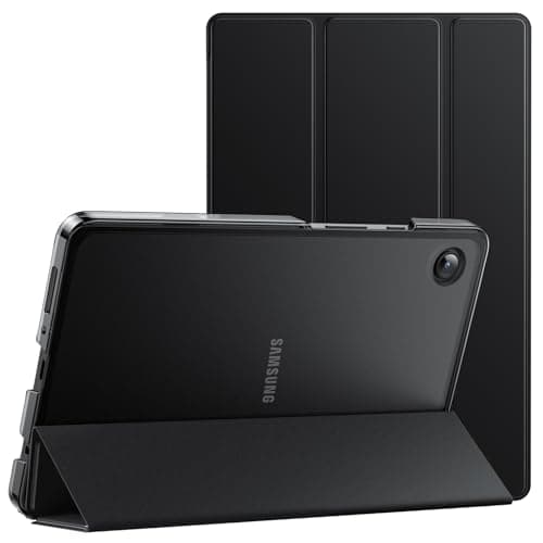 Image of JETech Case for Samsung Galaxy Tab A11 / Tab A9 8.7-Inch 2025/2023, Slim Translucent Back Tri-Fold Folio Stand Protective Tablet Cover (Black)