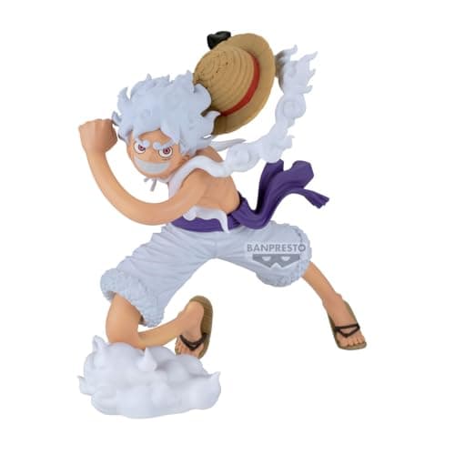 Image of BANPRESTO Monkey D. Luffy Gear5 II One Piece, Grandista 22 cm, Multicoloured, Collectible Figure, Ideal for Anime Fans