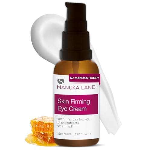Image of Manuka Lane Natural Eye Cream Moisturizer with Manuka Honey, Eyebright, Vitamin E, and Lanolin – Nature’s Most Powerful Defense Against Dark Circles Under-Eye Bags, Dark Circles and Puffiness