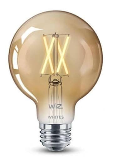 Image of WiZ Tunable White [E27 Edison Screw] Smart Connected WiFi Amber Light Bulb. 60W Warm to Cool White Light, App Control for Home Indoor Lighting, Livingroom, Bedroom.