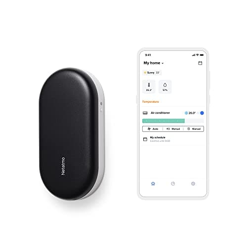 Image of Netatmo Smart AC Controller, Intelligent Air Conditioning for Heatwaves, Compatible with All Air Conditioners, WI-FI, Energy Savings, Alexa, Google Assistant, Siri, NAC-EC