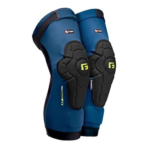 Image of G-Form Pro-Rugged 2 MTB Knee Guards - Mountain Bike Knee Pads for Men & Women - Storm Blue, Adult Small