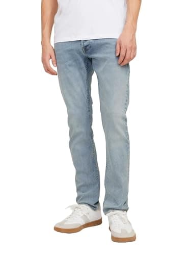 Image of JACK & JONES Glenn Original 774 Slim Fit Jeans-W34-30L (Washed Blue)