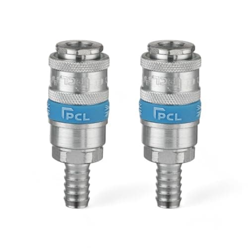 Image of x2 Genuine PCL Air Line Airflow Coupling with Hose Tailpiece 3/8" Fitting Connector